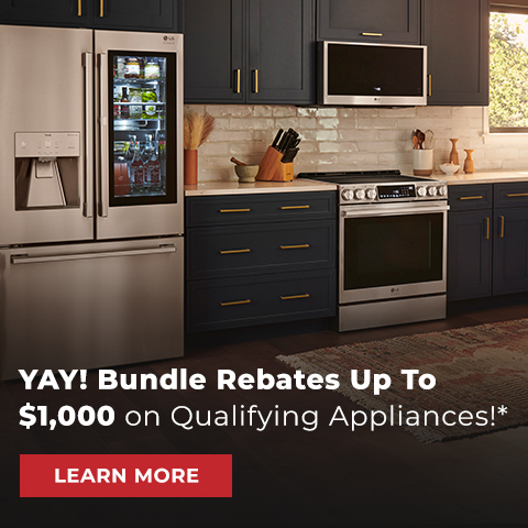 Get Special Rebates On Qualifying Appliances!