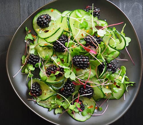 Cucumber & Blackberry Salad