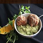 Turkey Meatballs with Citrus Guacamole
