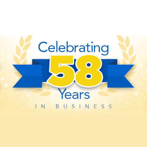 Celebrating 58 Years in Business