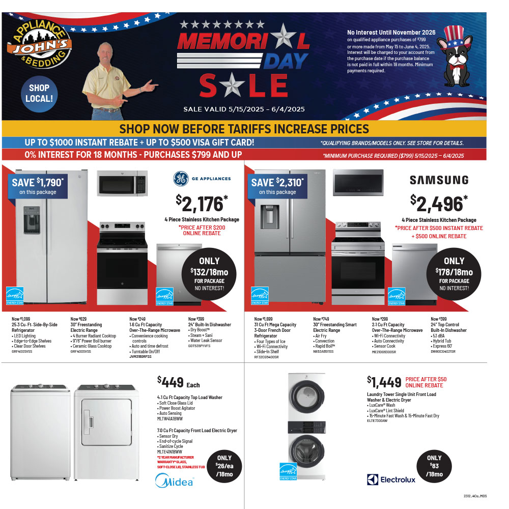 Memorial day sale