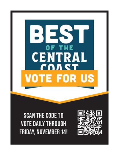Vote For Us! Best of The Central Coast