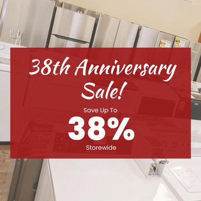 38th anniversary sale! save up to 38% storewide