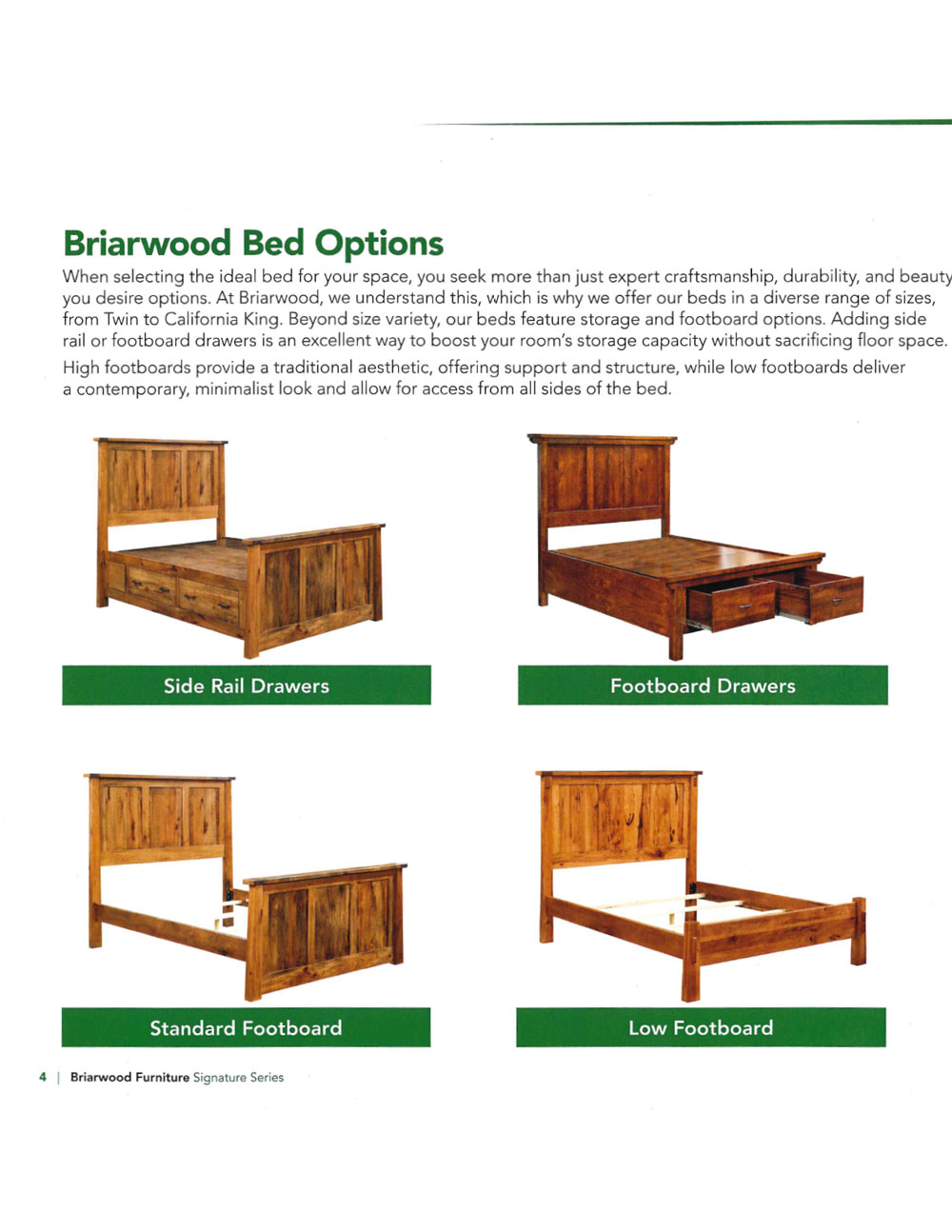 Briarwood Fine Hardwood Furniture Catalog