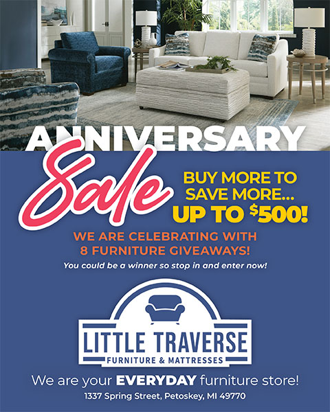 Anniversary Sale - buy more save more up to $500 - we are celebrating with 8 furniture giveaways - shop now