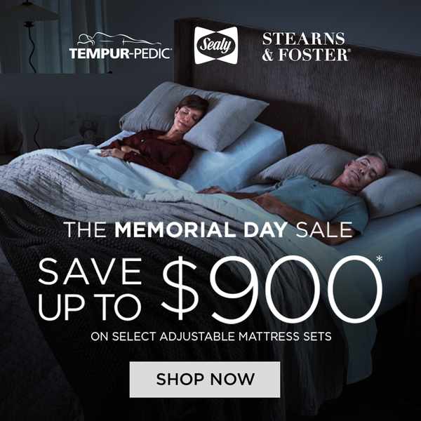 The Memorial Day Sale - Save up to $900 on select adjustable mattresses