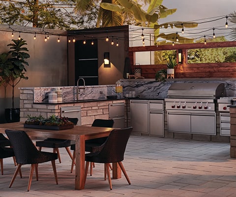 High End Outdoor Grill Patio