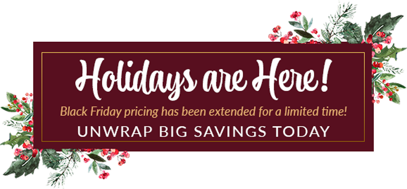Holidays are here! Unwrap big savings today - shop now