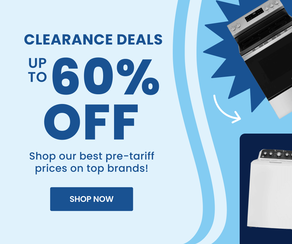 Clearance Deals - up to 60% off - shop our best pre-tariff prices on top brands - deals end 8/7