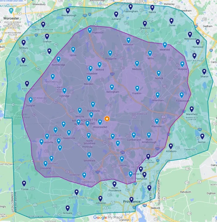 Service Area Map