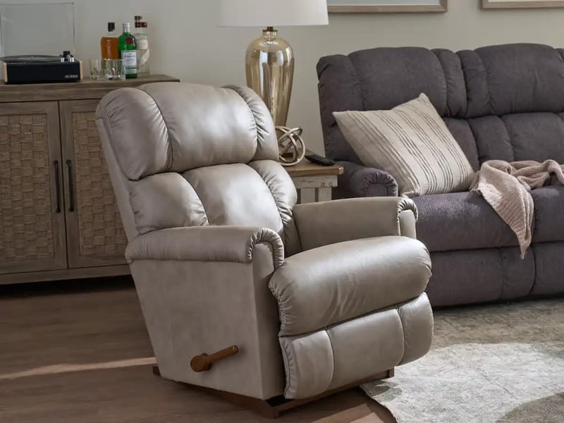 La-Z-Boy recliner on the showroom floor at Fortin's Home Furnishings in Winslow, Maine