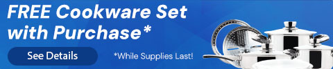 FREE Cookware Set with Purchase* *While Supplies Last! See Details