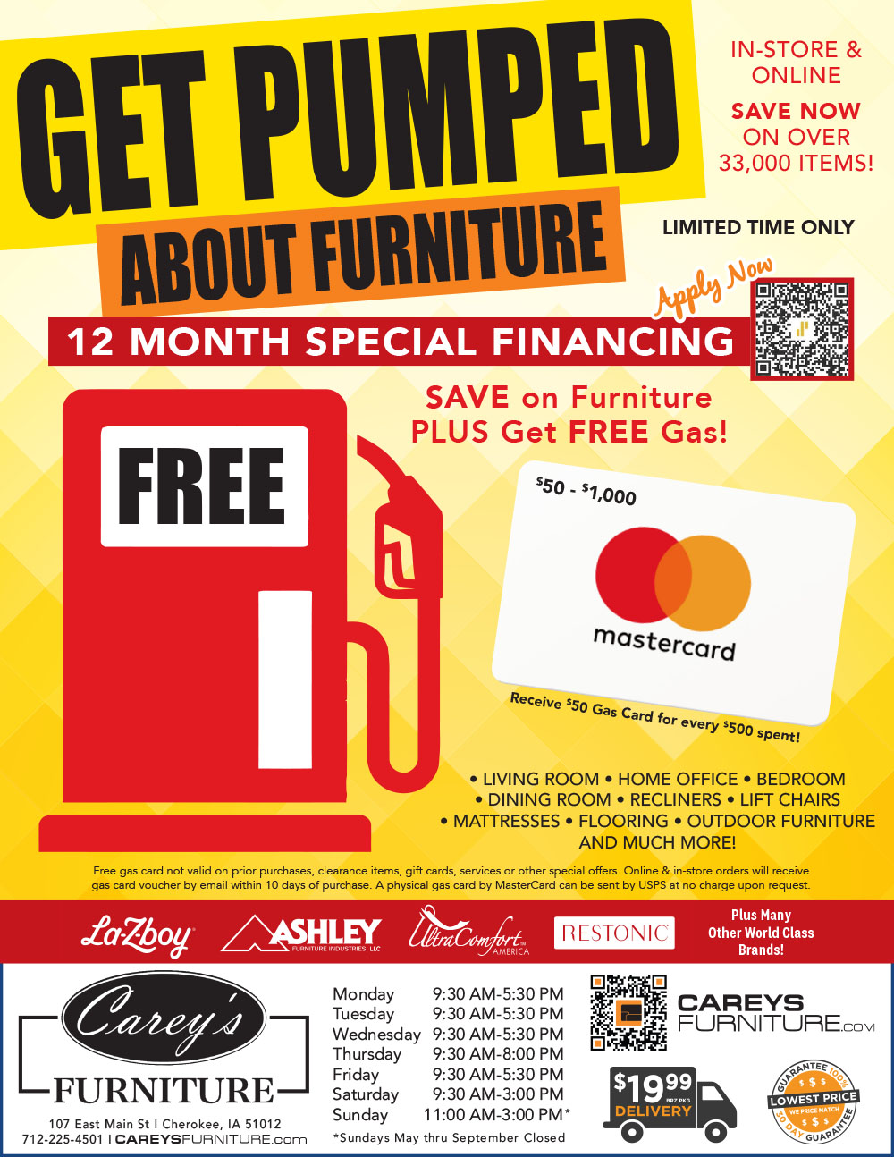 BIG TAX FREE SALE! Sale Ends March 31st