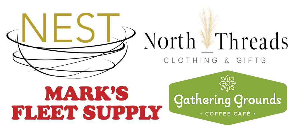 Nest logo, North Threads logo, Marks Fleet logo