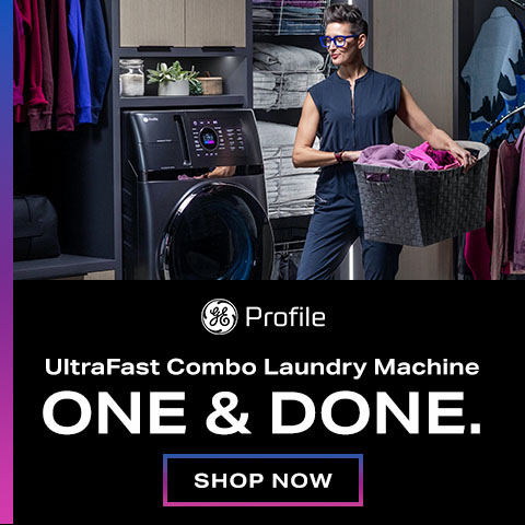 GE Profile. UltraFast Combo Laundry Machine ONE & DONE. - Shop Now