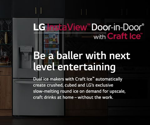 LG InstaView Door-in-Door with Craft Ice