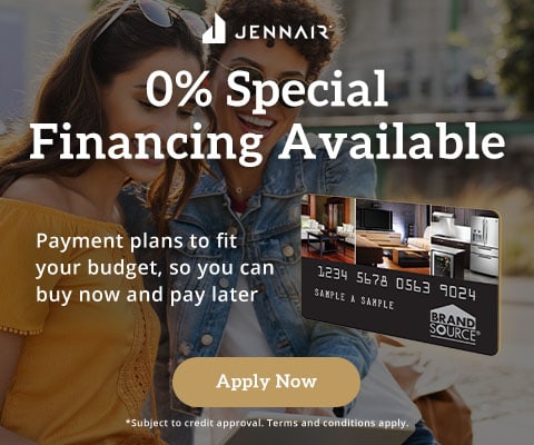 JennAir 0% special financing available. Payment plans to fit your budget so you can buy now and pay later. Apply Now