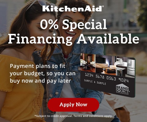 KitchenAid 0% special financing available. Payment plans to fit your budget so you can buy now and pay later. Apply Now