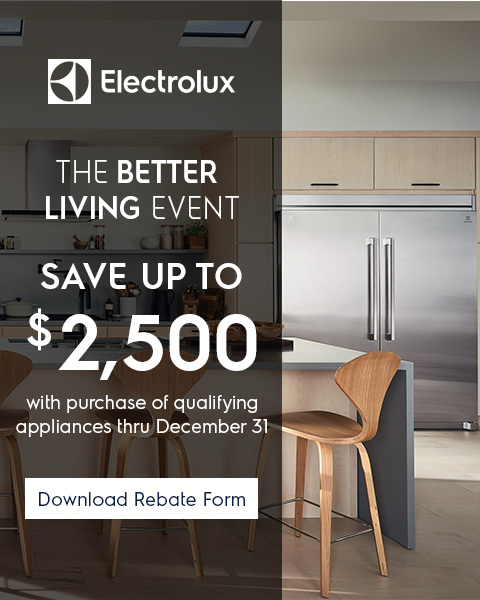 Get $100 Back with purchase of an Electrolux laundry pair - Download Rebate
