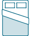 Full Mattress Icon - Sizing: 53in x 74in