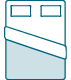 Queen Mattress Icon - Sizing: 38in x 80in