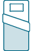Twin Mattress Icon - Sizing: 38in x 74in