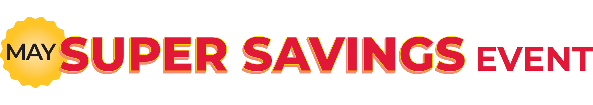 May Super Savings Event logo
