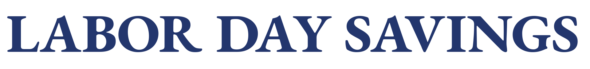 labor day savings logo