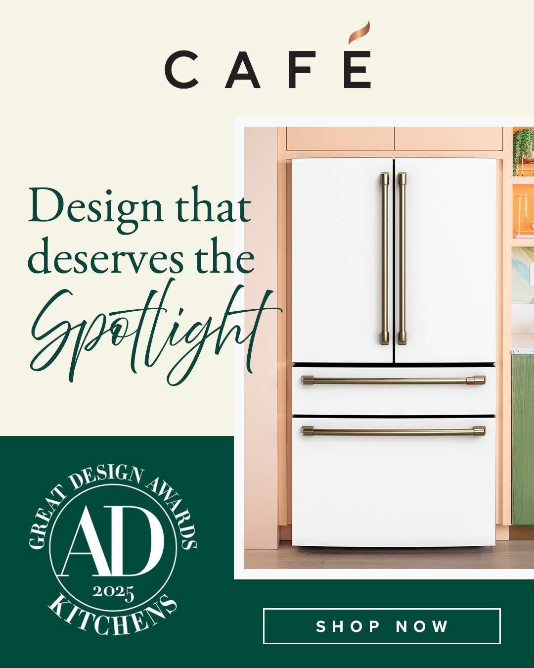 Cafe - Design that deserves the spotlight. 2025 Great Design Awards Winner. Shop Now