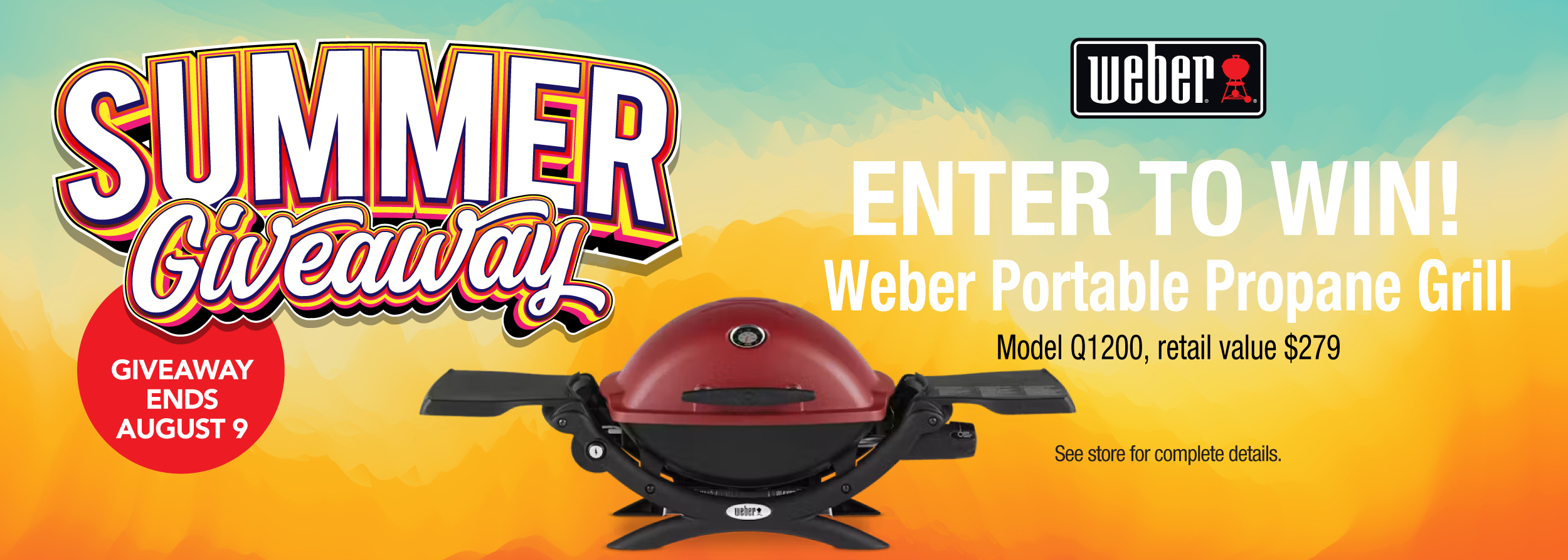 Weber Portable Propane Grill - Enter to win