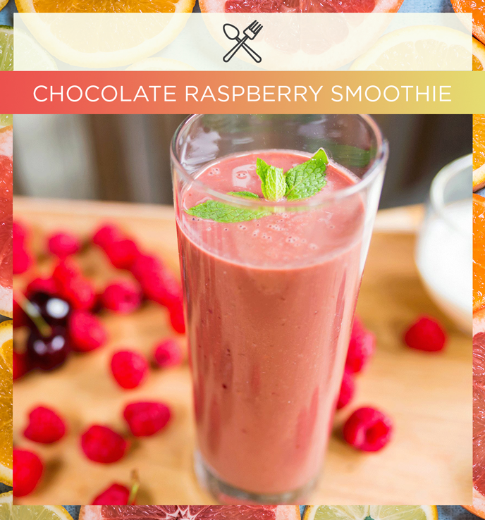 Chocolate Raspberry Smoothie