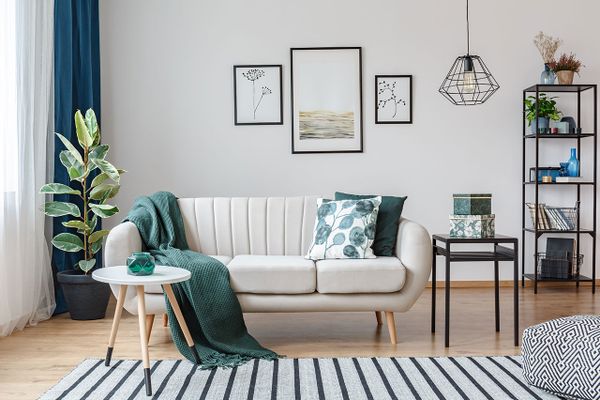 Decorated living room